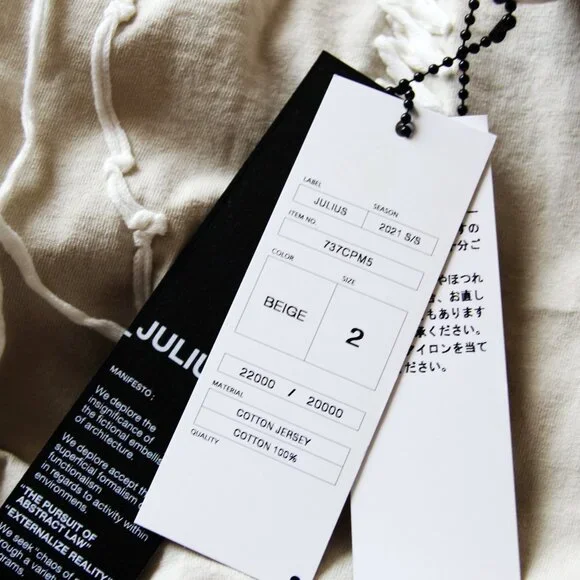 BNWT SS21 JULIUS "MAMUTHONES" CORD CUT SWEN TSHIRT 2 - Picture 9 of 14